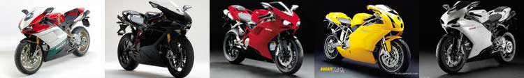 Модели мотоциклов Ducati 